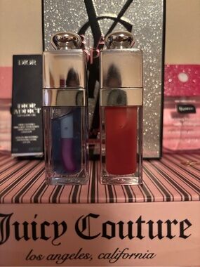 Juicy Couture Lip Gloss Duo - Blue & Red